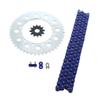 1991-1994 fits Kawasaki KDX250 KDX 250 Blue Chain and Sprocket Silver 12/48 112L view 1