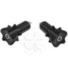 Black Handle Bar End CNC Striker Weight Slider Hollow 7/8 Bars 6mm Slug view 1