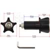 Black Handle Bar End CNC Striker Weight Slider Hollow 7/8 Bars 6mm Slug view 2