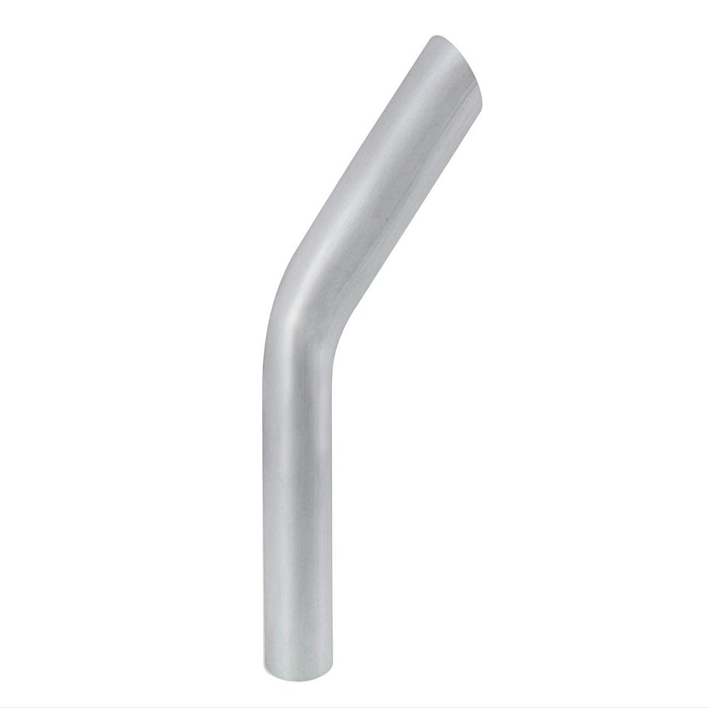 HPS AT45-300-CLR-3 6061 T6 Aluminum Elbow Pipe Tubing, 16 Gauge, 45 Degree Bend, 3" OD, 0.065" Wall Thickness, 3" Center Line Radius