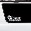 Zombie Assault Vehicle Vinyl Decal, Truck and Car Window Sticker, 12 x 5.2 inches, Soft Pink view 2