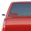 Zombie Assault Vehicle Vinyl Decal, Truck and Car Window Sticker, 12 x 5.2 inches, Soft Pink view 4