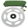 fits Kawasaki 1995-06 KDX200 200/97-05 KDX220 220 Green Chain & Sprocket 13/51 112L view 1