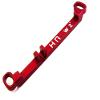 Hot Racing KMT49LP2 Aluminum Steering Link Long +2 Deg (Red) - Kyosho Mr-03 view 3