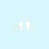 Baby Feet Memorial Angel Wings - Vinyl Decal Sticker - 7.75" x 3.75" - White view 1