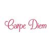Latin Carpe Diem - Vinyl Decal Sticker - 9" x 2.75" - Red view 1