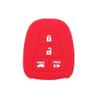 SEGADEN Silicone Cover Protector Case Holder Skin Jacket Compatible with Toyota Scion 4 Button Remote Key Fob CV2407 Red view 2