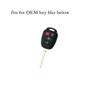 SEGADEN Silicone Cover Protector Case Holder Skin Jacket Compatible with Toyota Scion 4 Button Remote Key Fob CV2407 Red view 4