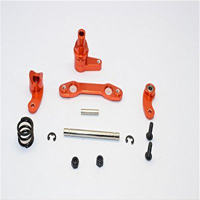 GPM For HPI Savage XS Flux Upgrade Parts Aluminum Steering Assembly With Bearing - 1 Set Orange
