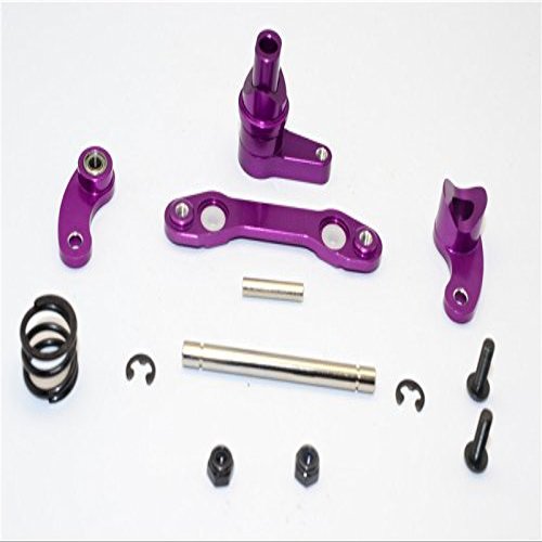 GPM For HPI Savage XS Flux Upgrade Parts Aluminum Steering Assembly With Bearing - 1 Set Purple