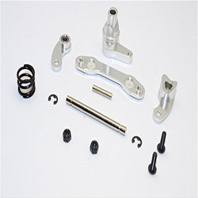 GPM For HPI Savage XS Flux Upgrade Parts Aluminum Steering Assembly With Bearing - 1 Set Silver