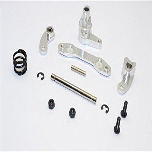 GPM For HPI Savage XS Flux Upgrade Parts Aluminum Steering Assembly With Bearing - 1 Set Silver