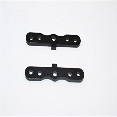 GPM For HPI Savage XS Flux Upgrade Parts Aluminum Front Bulkhead Plate - 2Pcs Black