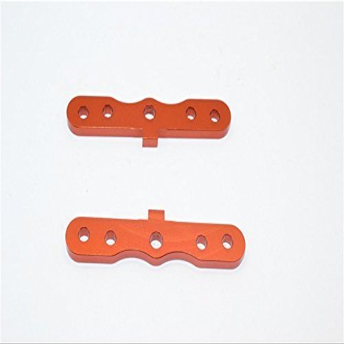 GPM For HPI Savage XS Flux Upgrade Parts Aluminum Front Bulkhead Plate - 2Pcs Orange