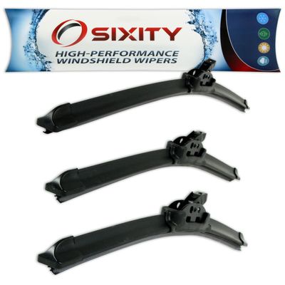 Sixity Auto XTS Frameless Front Rear Windshield Wiper Blades for Subaru