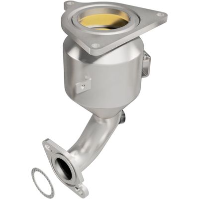 MagnaFlow Direct-Fit Catalytic Converter OEM Grade Federal/EPA Compliant 51889 - Stainless Steel 2in Main Piping, 14.5in Overall Length, Post Converter O2 Sensor - OEM Replacement