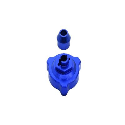 GPM For Traxxas Slash 4X4 Upgrade Parts Aluminum Slipper Shaft Bearing Adaptor - 2 Pcs Blue