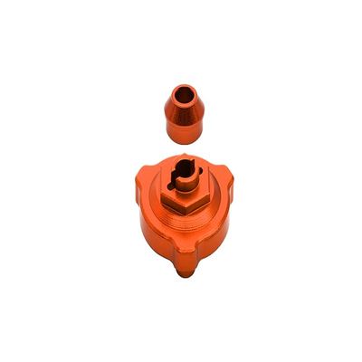 GPM For Traxxas Slash 4X4 Upgrade Parts Aluminum Slipper Shaft Bearing Adaptor - 2 Pcs Orange