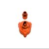 GPM For Traxxas Slash 4X4 Upgrade Parts Aluminum Slipper Shaft Bearing Adaptor - 2 Pcs Orange view 1