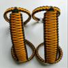 Happy Jeepinit Paracord Roll Bar Grab Handles for Wranglers - Dozer Yellow view 2