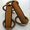 Happy Jeepinit Paracord Roll Bar Grab Handles for Wranglers - Dozer Yellow view 3