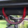 Happy Jeepinit Paracord Roll Bar Grab Handles for Wranglers - red view 1