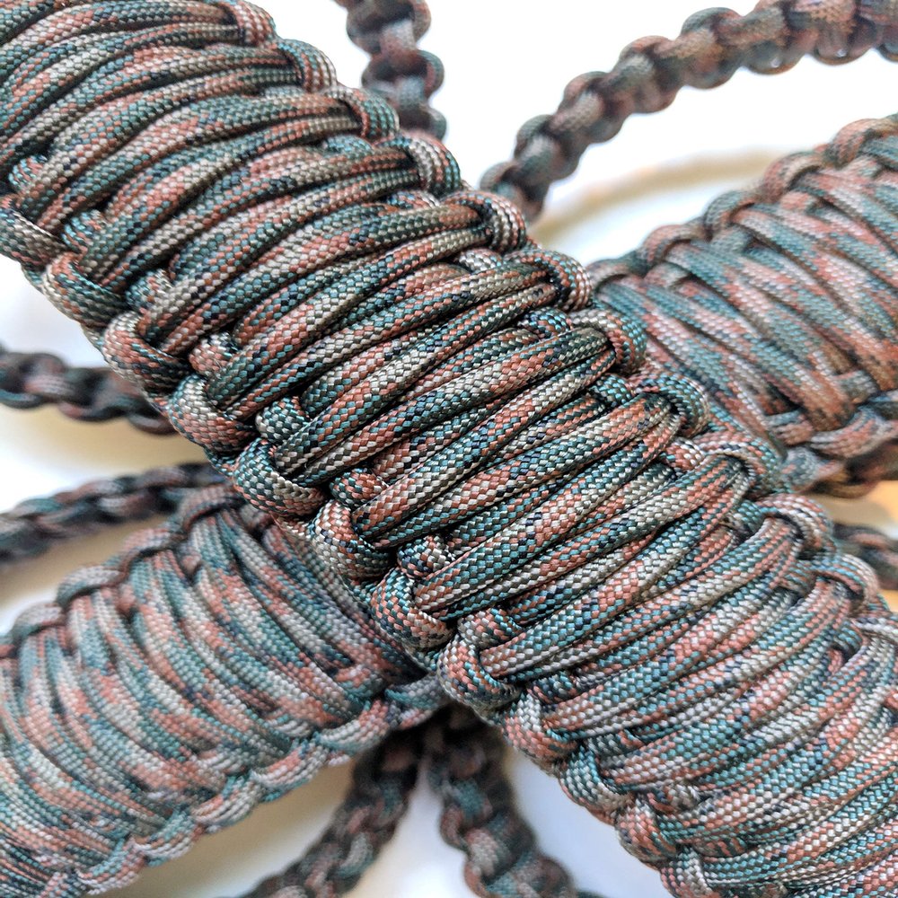 Happy Jeepinit Paracord Roll Bar Grab Handles for Wranglers - Camoflauge