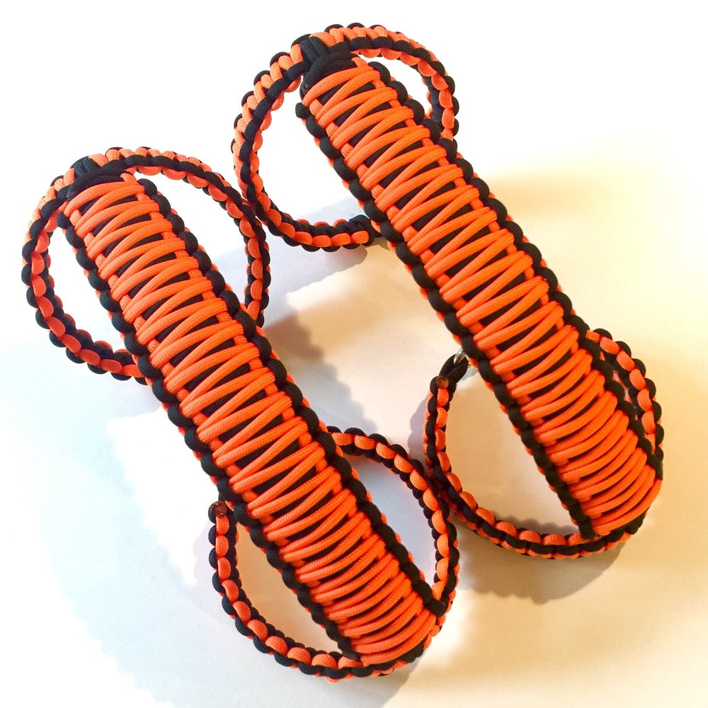 Happy Jeepinit Paracord Roll Bar Grab Handles for Wranglers - Orange