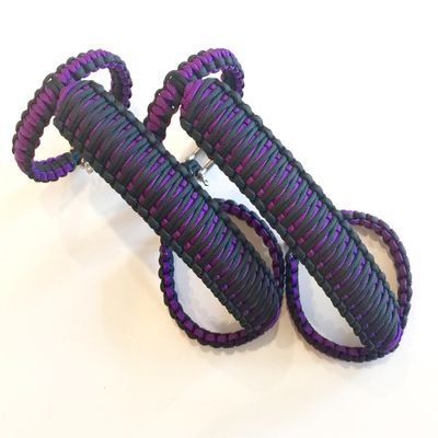 Happy Jeepinit Paracord Roll Bar Grab Handles for Wranglers - Purple