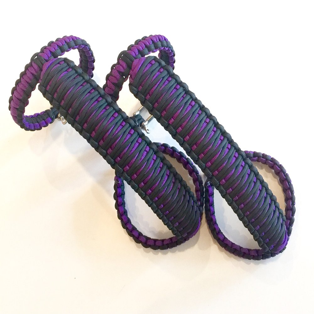 Happy Jeepinit Paracord Roll Bar Grab Handles for Wranglers - Purple