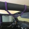 Happy Jeepinit Paracord Roll Bar Grab Handles for Wranglers - Purple view 3