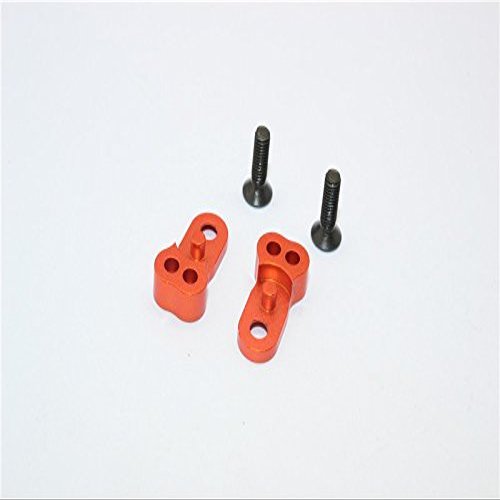 GPM For Tamiya MF01X Upgrade Parts Aluminum Front Knuckle Steering Mount - 1Pr Set Orange