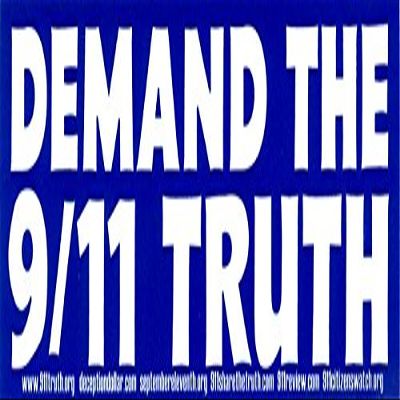 Peace Resource Project Demand The 9/11 Truth - Magnetic Bumper Sticker/Decal Magnet (9" X 3")