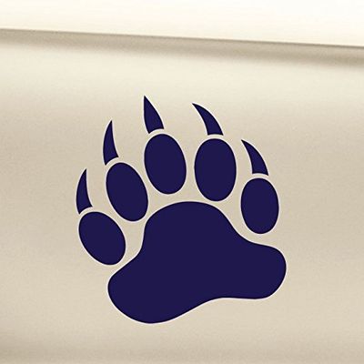 Nashville Decals Bear Paw Claw Vinyl Decal Laptop Car Truck Bumper Window Sticker - Navy
