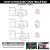Lund Genesis Elite Tri-Fold Soft Folding Truck Bed Tonneau Cover | 958193 | Fits 2014 - 2018, 19 Legacy/Limited Chevy/GMC Silverado/Sierra 6' 7" Bed (78.8") view 2