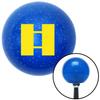 American Shifter 26158 Blue Metal Flake Shift Knob (Yellow Captain) view 1