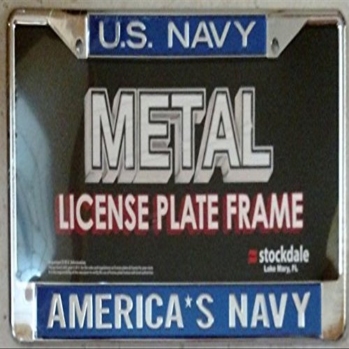 WinCraft Military Navy S23535 United States Navy License Plate Frame S/L Printed, Multicolor,
