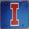 Illinois Illini BLUE SD49661 Deluxe Laser Cut Mirrored License Plate Tag University of view 1