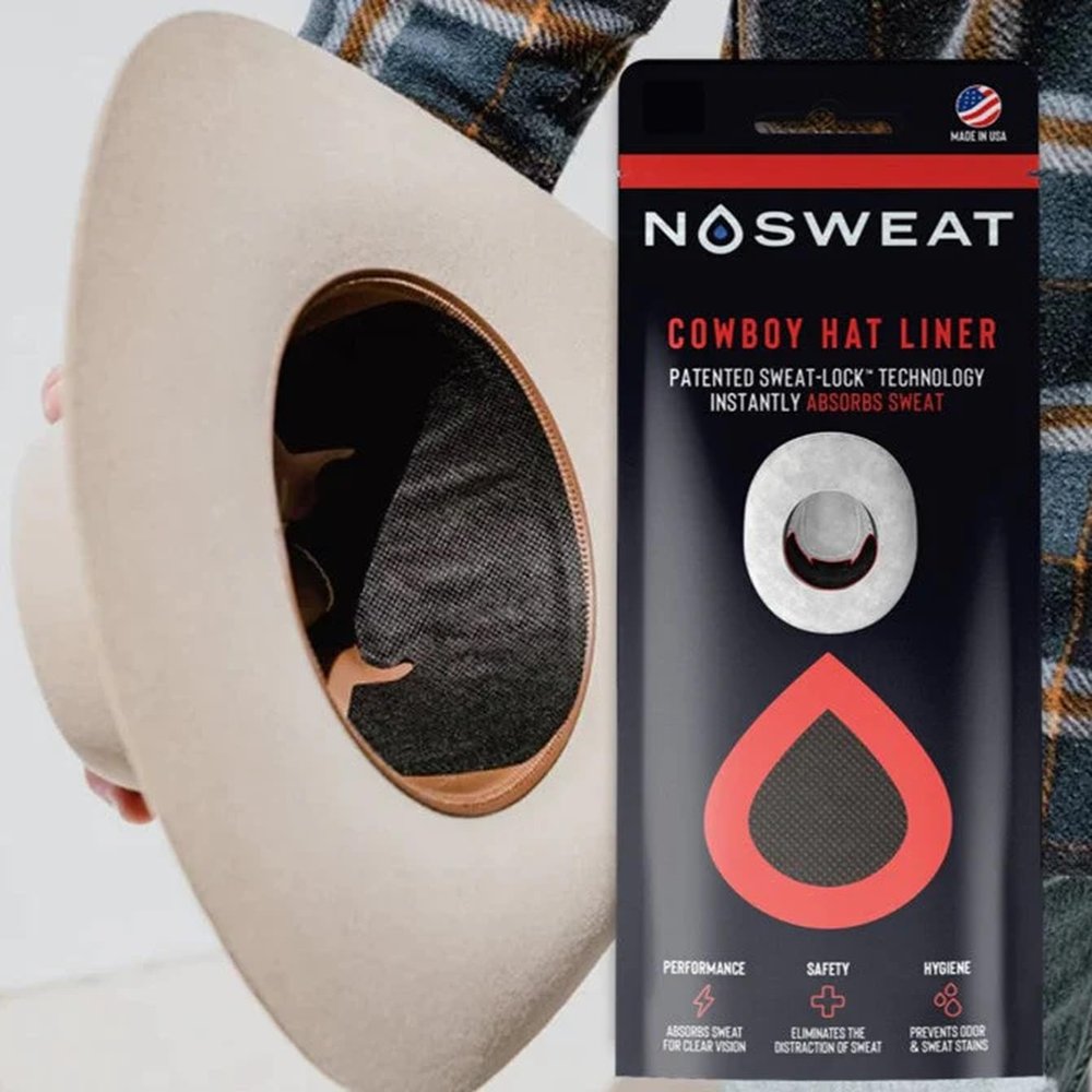 Cowboy Hat Sweat Liner & Riding Helmet Liner - NoSweat - 25Pack