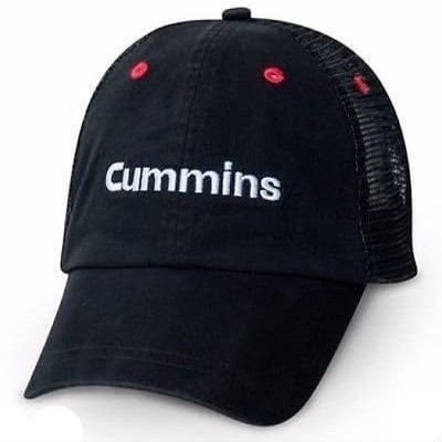 Cummins hat red Eye mesh Black Truck Summer