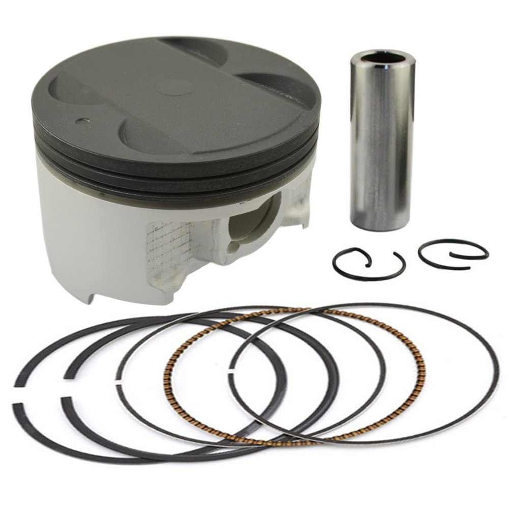 AHL Piston & Piston Rings Pin Clips Kit for Suzuki AN400 Skywave 400 Burgman 400 (STD 83mm)