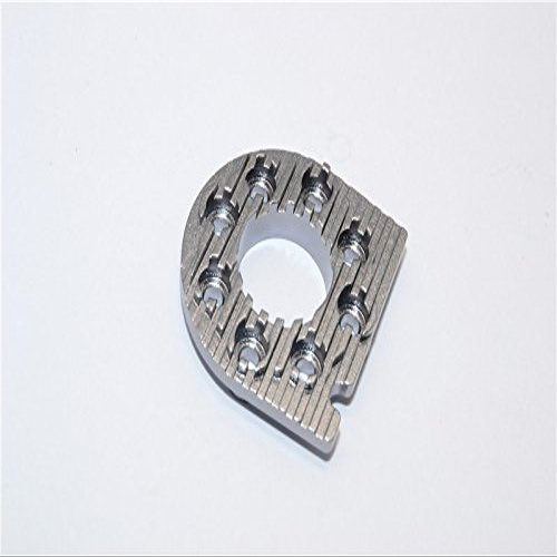 GPM For Tamiya TT-01 Upgrade Parts Aluminum Motor Mount Plate With Heat Sink - 1Pc Gray Silver