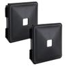 RecPro 4" RV Bumper End Caps | Black | 2 Pack view 2