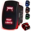50 Caliber Racing LED Rocker Switch for Roof Lights 12V 20A Toggle Control with Backlight, Waterproof ON/Off Switch for UTV, Boat, ATV, Off-Road & Automotive Use, Red, (5360A23) view 1