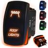 50 Caliber Racing LED Rocker Switch for Roof Lights 12V 20A Toggle Control with Backlight, Waterproof ON/Off Switch for UTV, Boat, ATV, Off-Road & Automotive Use, Orange, (5360A21) view 1