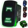 50 Caliber Racing LED Rocker Switch for Roof Lights 12V 20A Toggle Control with Backlight, Waterproof ON/Off Switch for UTV, Boat, ATV, Off-Road & Automotive Use, Green, (5360A24) view 1