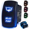 Bilge Pump Boat Switch Waterproof Toggle switches 12v LED Backlight Boat switches Rocker Switch on Off [5362A2 Blue] view 1