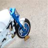 GPM For Kyosho Motorcycle NSR500 Upgrade Parts Aluminum Front Wheel Holder - 1Pc Gray Silver view 2