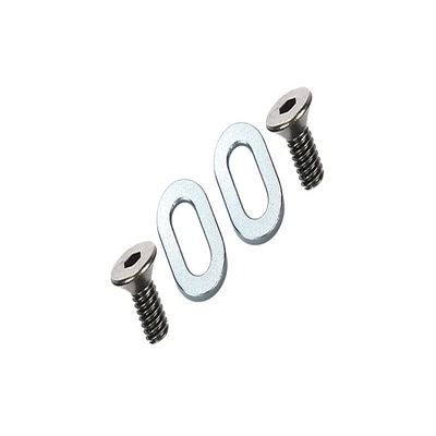 GPM For Kyosho Motorcycle NSR500 Upgrade Parts Aluminum Oval Washer For Gear Box - 2Pcs Silver