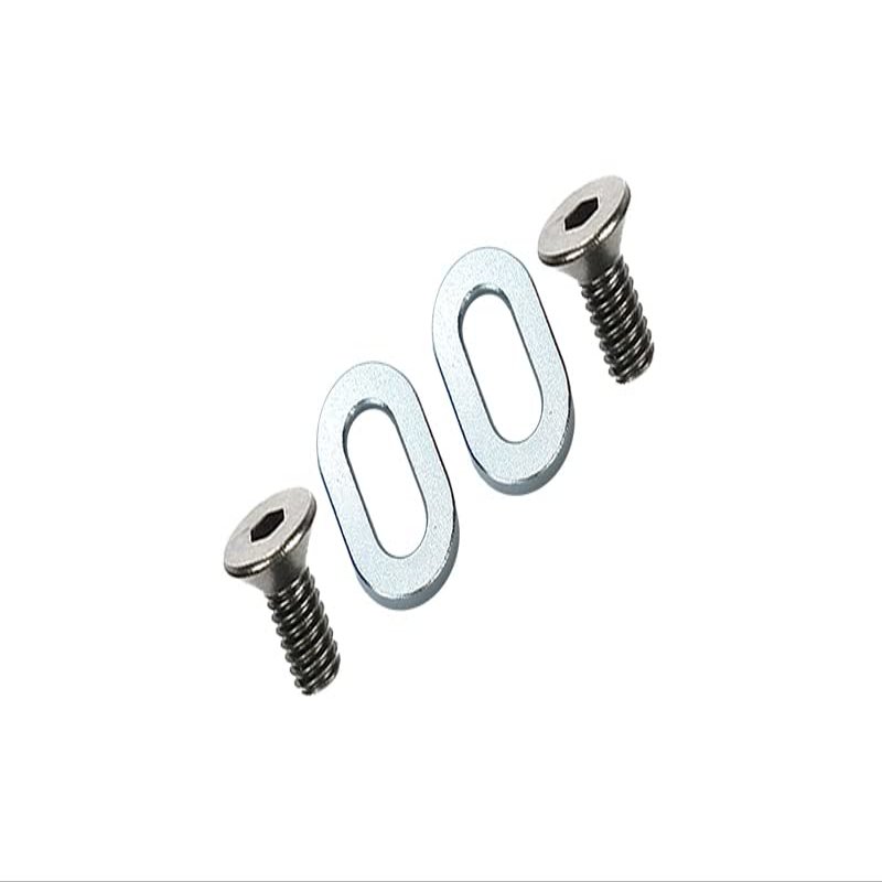 GPM For Kyosho Motorcycle NSR500 Upgrade Parts Aluminum Oval Washer For Gear Box - 2Pcs Silver